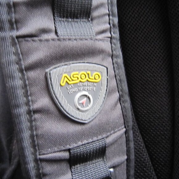 Asolo Black & Blue Hiking Backpack 19" x 15" - Picture 7 of 14